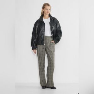 Aritzia Black and Gray Wide Leg Pants